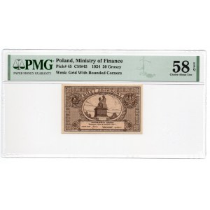 20 groszy 1924, - PMG 58 EPQ