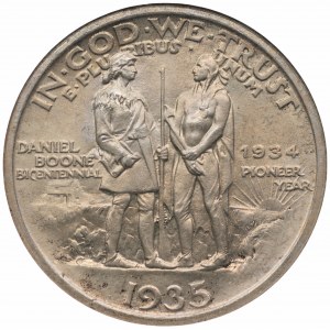 USA - 1/2 dolara 1935 - 200 rocznica urodzin - Daniel Boone - ANACS MS 64