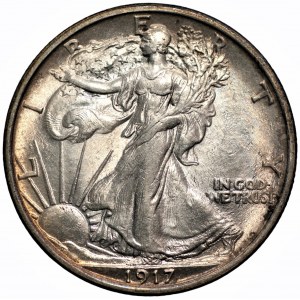 USA - 1/2 dolara 1917 - Filadelfia - Walking Liberty