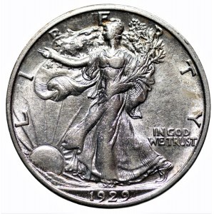 USA - 1/2 dolara 1929 - (S) San Francisco - Walking Liberty