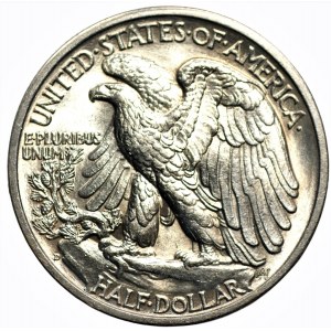 USA - 1/2 dolara 1936 - (D) Denver - Walking Liberty