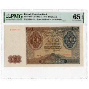100 złotych 1941 - seria A - PMG 65 EPQ