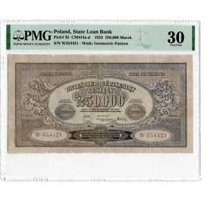 250.000 marek 1923 - seria W - PMG 30