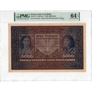 5.000 marek 1920 - III Serja Z - PMG 64 EPQ