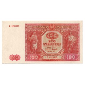 100 złotych 1946 - seria D - KOLEKCJA LUCOW