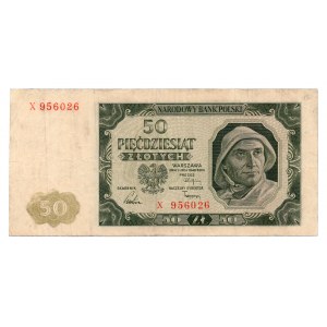 50 złotych 1948 - seria X - KOLEKCJA LUCOW