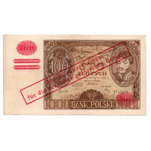 100 złotych 1934 - przedruk okupacyjny - KOLEKCJA LUCOW