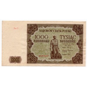 1.000 złotych 1947 - seria I - KOLEKCJA LUCOW