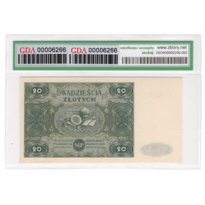 20 złotych 1947 - seria C - GDA 55 EPQ