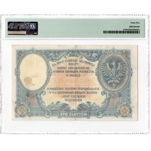 100 złotych 1919 - seria S.B. - PMG 45