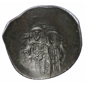 Bizancjum, billon trachy Aleksy III Angelos 1195-1203 lub bułgarskie naśladownictwo z lat 1205-1210