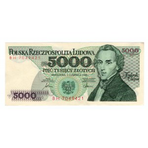 5000 złotych 1986 - seria BH