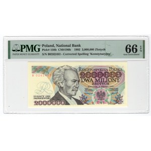 2.000.000 złotych 1992 - PMG 66 EPQ