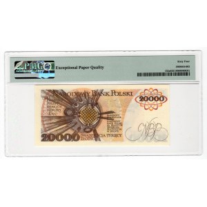 20.000 złotych 1989 - seria E - PMG 64 EPQ