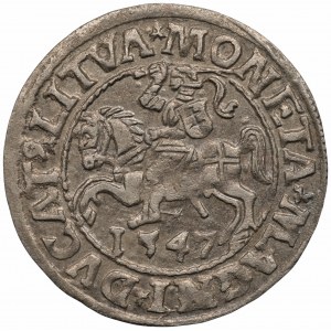 Zygmunt II August (1548-1572) Półgrosz Wilno 1547 - LI/LITVA