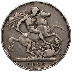 WIELKA BRYTANIA - Królowa Wiktoria (1838-1901) 1 korona 1895