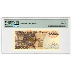 20.000 złotych 1989 - seria AN - PMG 63 EPQ