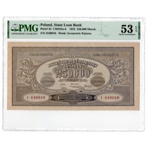 250.000 marek 1923 - seria I - PMG 53 EPQ