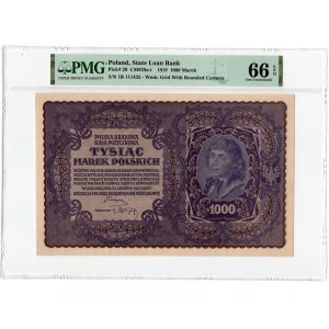 1.000 marek 1919 - I Serja B - PMG 66 EPQ