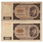 500 złotych 1948 - set 10 sztuk rózne serie