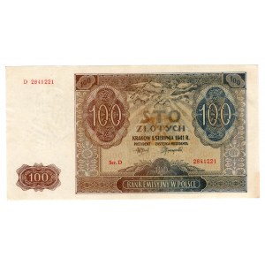 100 złotych 1941 - seria D