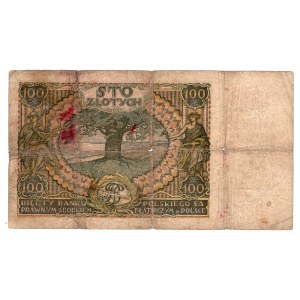 100 złotych 1934 - seria BM - przedruk okupacyjny