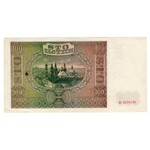 100 złotych 1941 - seria D - przesunięty znak wodny na pole banknotu