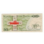 Solidarność, 50 groszy 1982 Jaruzelski i 100 złotych 1984 Wałęsa (2szt)