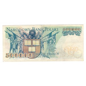 500.000 złotych 1990 - seria Z - Falsyfikat