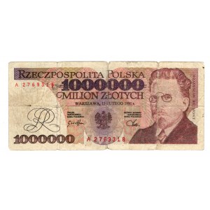 1.000.000 złotych 1991 - seria A - Falsyfikat