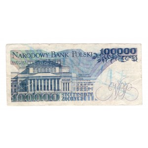 100.000 złotych 1990 - seria AM - Falsyfikat