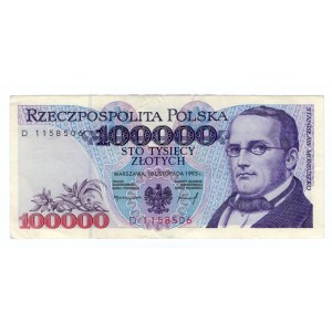 100.000 złotych 1993 - seria D