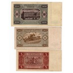 Zestaw 6 sztuk banknotów z 1948 roku