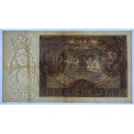 100 złotych 1932 - pierwsza seria AA niska numeracja 0090727 - PMG 35