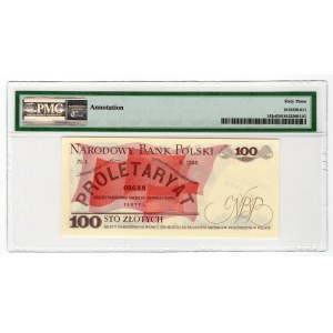 100 złotych 1979 - seria GS - PMG 63 banknot z podpisem projektanta Andrzej Heidrich