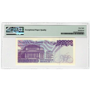 100.000 złotych 1993 - seria AE - PMG 68 EPQ