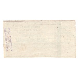 Rząd Narodowy, Obligacja tymczasowa 1.000 złotych 1863-64