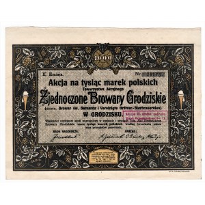 Zjednoczone Browary Grodziskie w Grodzisku, Emisja 2, - 1 x 1.0000 marek polskich