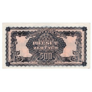 500 złotych 1944 - seria BH - nadruk Emisja Pamiątkowa - Odbita w 1974r