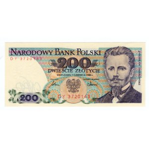 200 złotych 1986 - seria DY