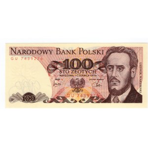 100 złotych 1979 – seria GU