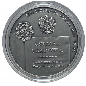 50 złotych 2021 - 230. rocznica Konstytucji 3 Maja