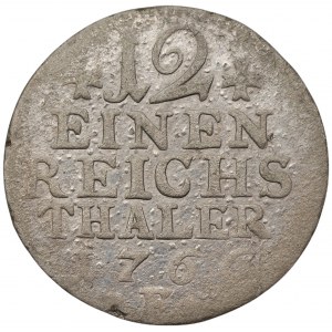 NIEMCY - Prusy - Fryderyk II (1740-1786) - 1/12 talara 1766