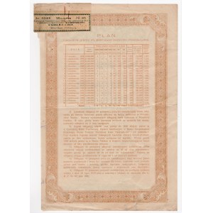 4 % Premjowej Pożyczki Inwestycyjnej 100 złotych w złocie 1928 - BARDZO RZADKA