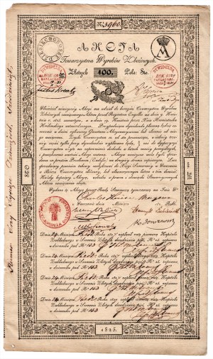 Towarzystwo Wyrobów Zbożowych - 100 złotych 1825