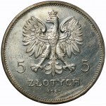 II RP -5 złotych 1932 - NIKE - NAJRZADSZY ROCZNIK