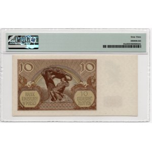 10 złotych 1940 - seria N. - WWII London Counterfeit - PMG 63