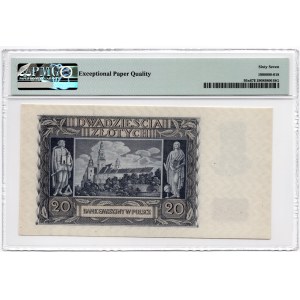 20 złotych 1940 - seria N. - WWII London Counterfeit - PMG 67 EPQ