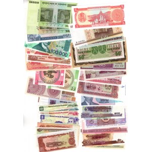 Banknoty Świata 37 sztuk