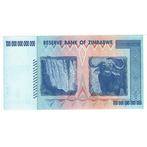 ZIMBABWE - 100 bilionów dolarów 2008 - seria AA